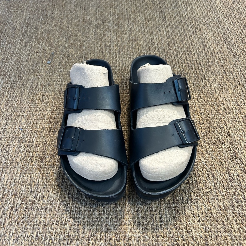 Birkenstock Black Slide Sandals - Picture 5 of 7